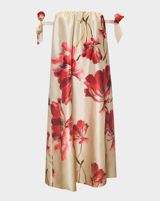 off the shoulder trapeze dress Renoir Evening