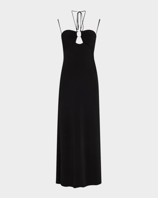 sachin and babi light blue dress Women's Dusty orange Sweetheart-Neck Halterneck Dress main image 0