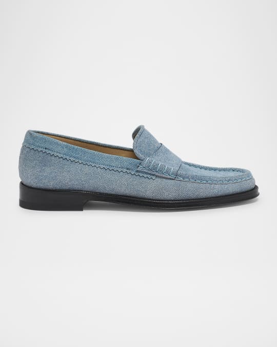 Seren Denim Suede Loafers