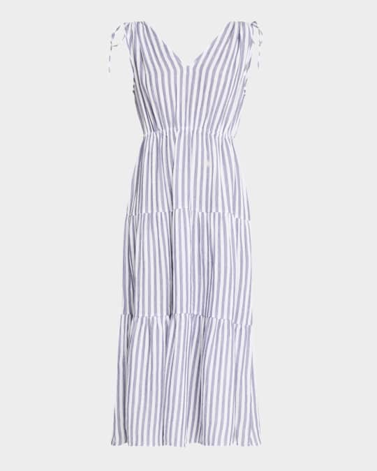 Suzette Striped Midi Dress