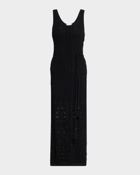 milly bubble pointelle knit midi dress Milly Bubble Pointelle Knit Midi-Dress