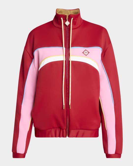 CASABLANCA Colorblock Oversized Track Jacket | Neiman Marcus