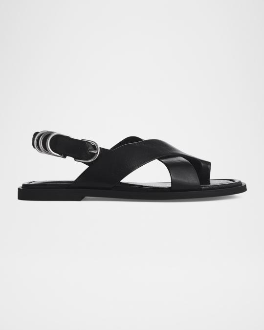Rag & Bone Gia Leather Toe-Loop Slingback Sandals | Neiman  display picture 1