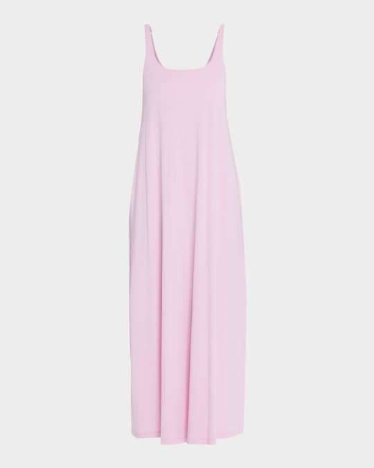 Scoop-Neck Organic Cotton Jersey Midi Chemise