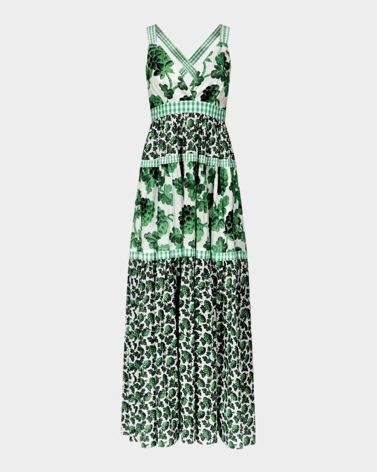 chinese dress ladies Faith Fruit Print Maxi  1994 Boutique