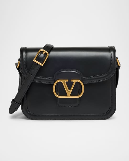 Valentino Garavani 9 to 5 Small Leather Shoulder Bag | Neiman Marcus