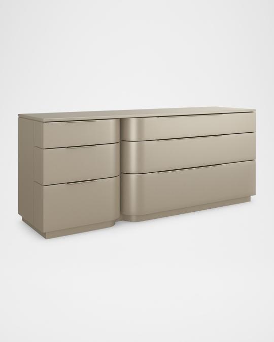 Caracole Oblique 6-Drawer Dresser | Neiman Marcus