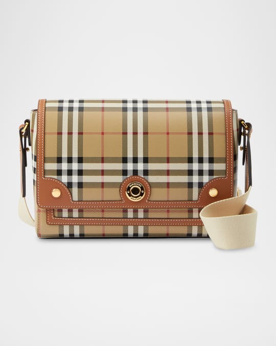Burberry Note Medium Check Crossbody Bag | Neiman Marcus