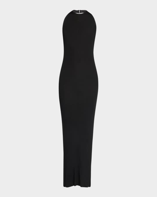 Nili Lotan Gertrude Halter Maxi Sweater Dress | Neiman Marcus