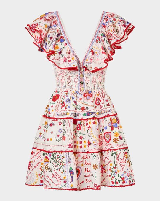 A Kitsch in Time Tiered Mini Dress