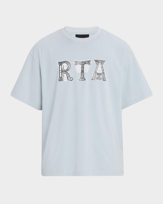 RTA Men's Colin Illuminated Logo T-Shirt | Neiman Marcus