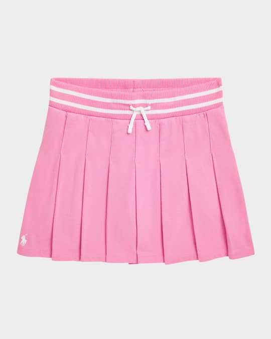 Girl's Pleated Tennis Skort, Size S-XL