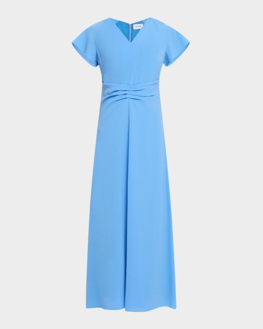 st john midi dress St. John Flared Knit Midi Dress