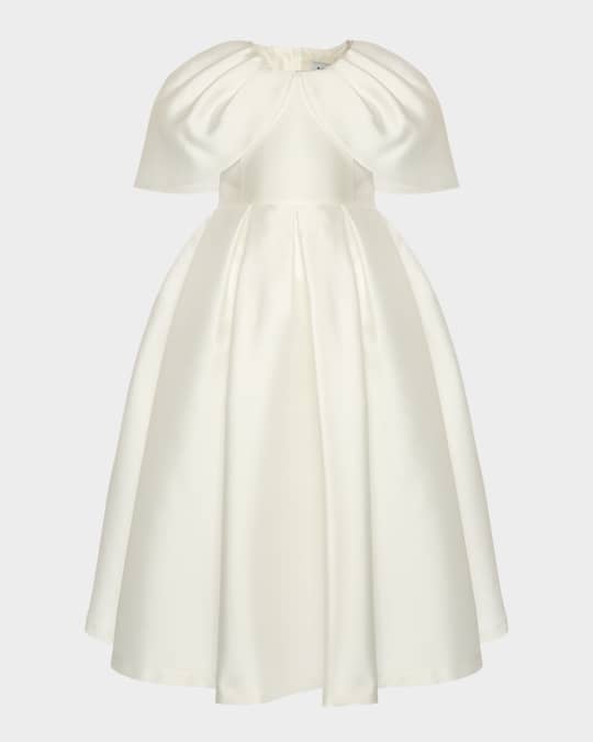 Girl's Pleated Cape Dress, Size 3T-12