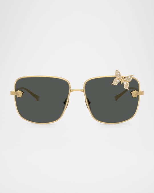 VE2282 Square Metal Sunglasses