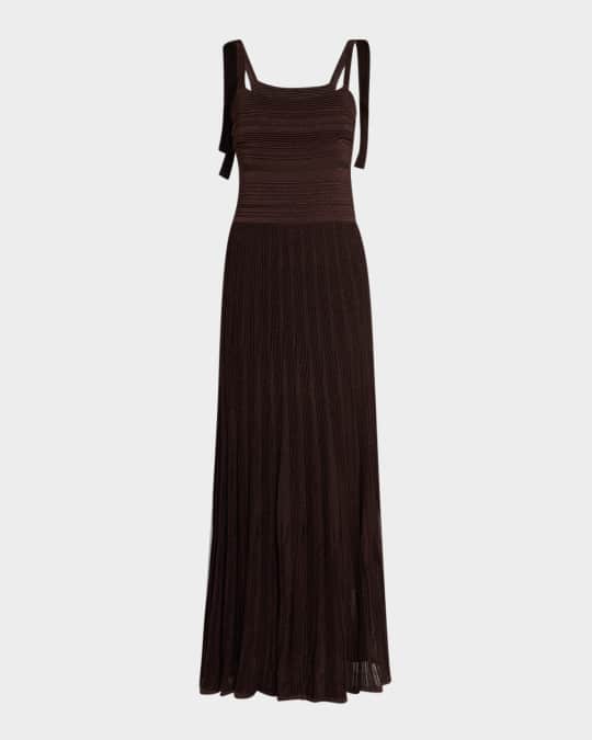 Zimmermann Lucky Metallic Tie Dress