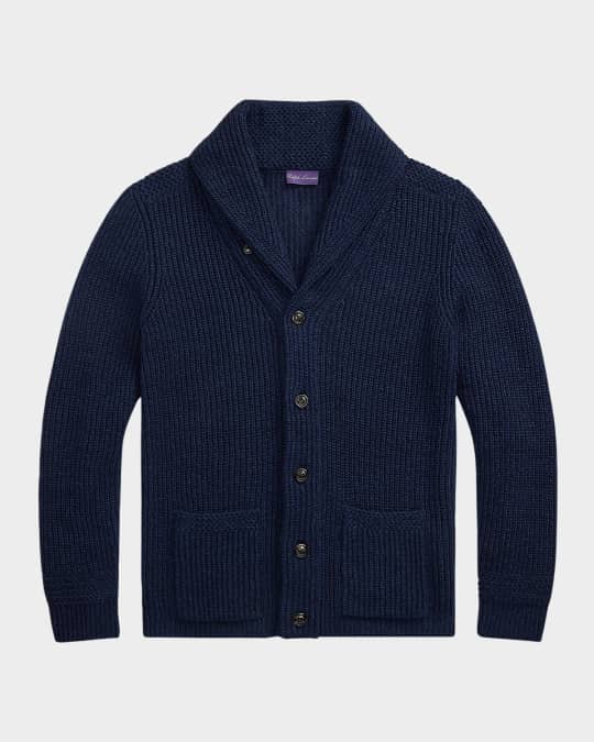 Ralph Lauren Purple Label Men's NM X RL Shawl-Collar Textured