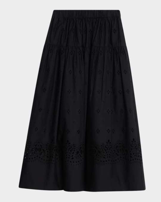 A.L.C. Jay Eyelet Midi Skirt | Neiman Marcus