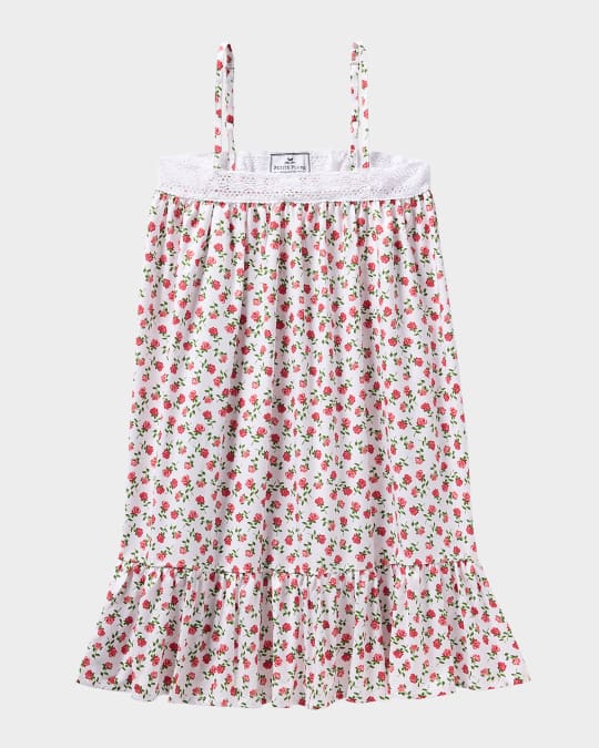 Girl's Lily Petite Petals Print Nightgown, 6M-14
