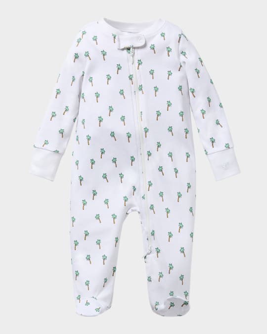 Boy's Palmier Printed Footie, Size Newborn-9M