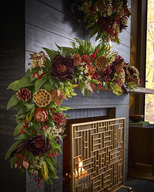 Neiman Marcus Autumn Harvest 6' Garland | Neiman Marcus
