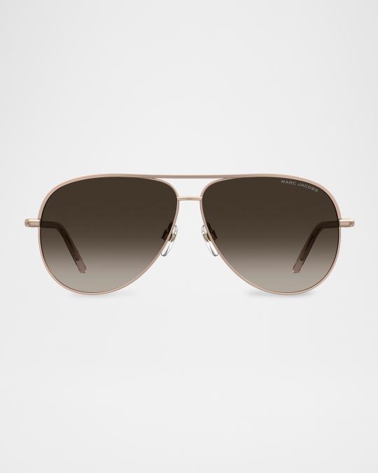 Marc Jacobs Metal Aviator Sunglasses | Neiman Marcus display picture 1