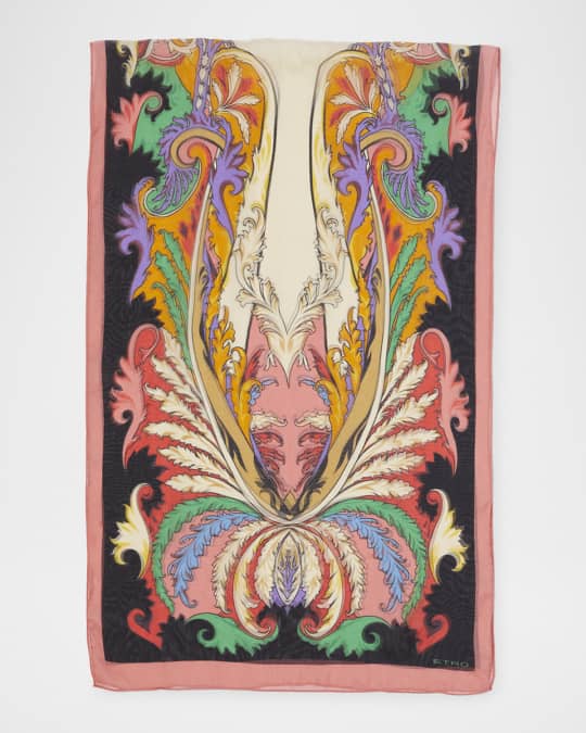 Tosca Paisley Silk Scarf