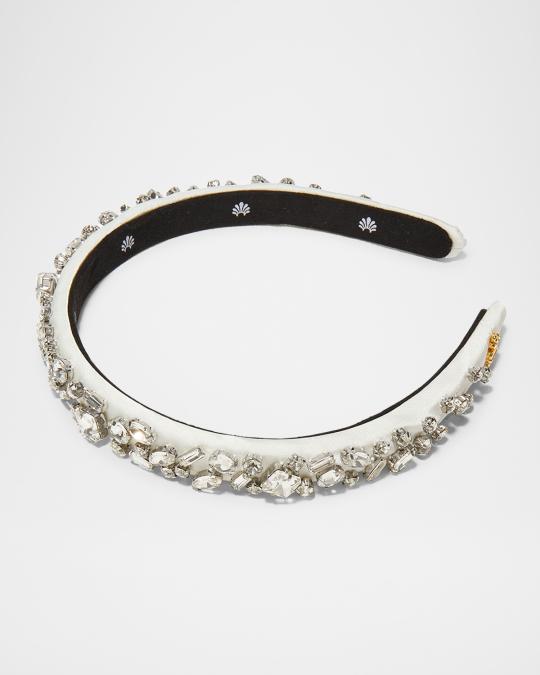 Lele Sadoughi Gigi April Diamond Jeweled Birthstone Headband  display picture 2