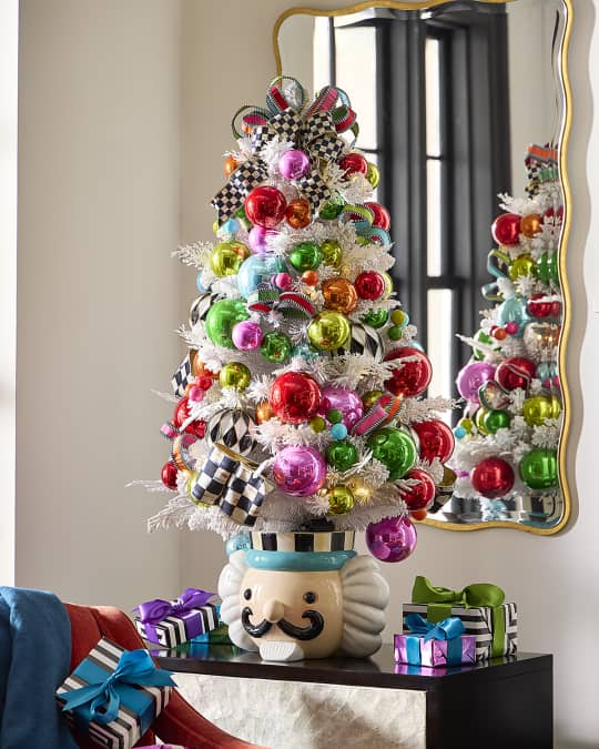MacKenzie-Childs Confetti Christmas Potted Tree | Neiman Marcus