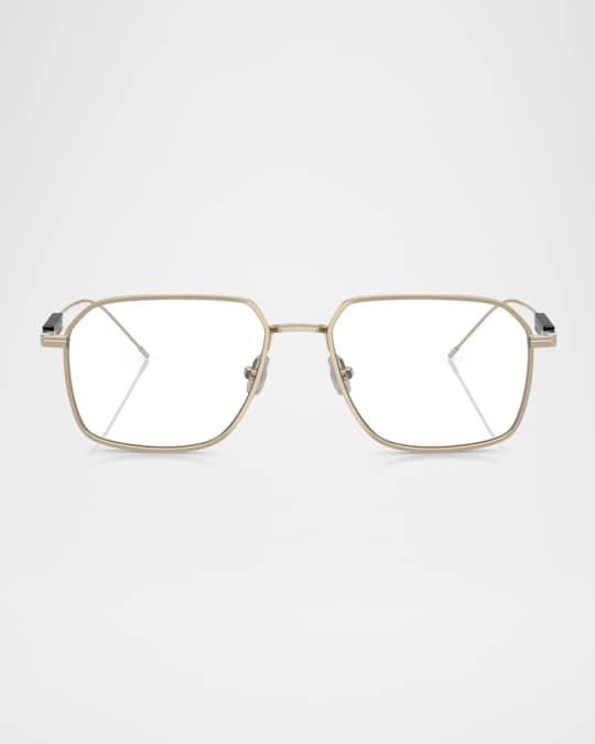 BC1004T Titanium & Plastic Rectangular Blue Light Blocking Glasses