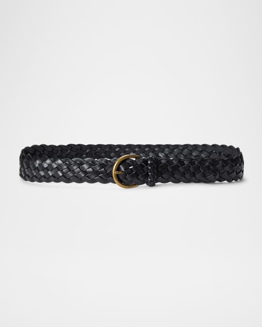 Polo Ralph Lauren Braided Leather Belt | Neiman Marcus