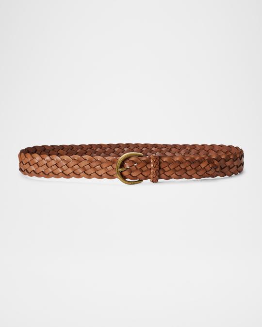 Polo Ralph Lauren Braided Leather Belt | Neiman Marcus display picture 1