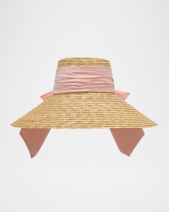 Eugenia Kim Mirabel Bow Straw Hat | Neiman Marcus display picture 3