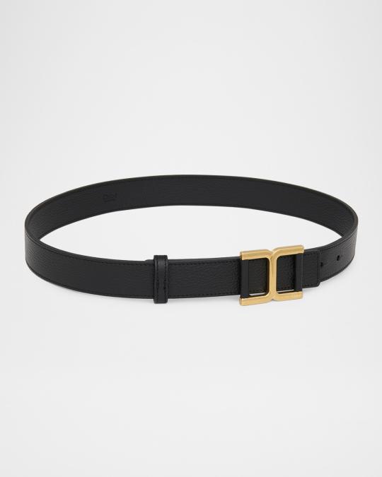 Women\'s Neiman Marcus Belt THE ROW Classic Pebbled Leather Belt | Neiman Marcus main image 4