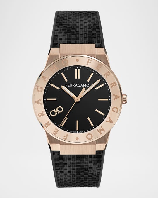 Salvatore Ferragamo 腕時計 ブラウン ローズゴールド