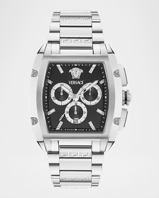 Men's Versace Dominus 42X50mm Stainless Steel Chronograph Watch