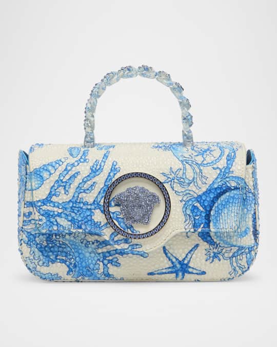 Versace La Medusa Mini Sea Life Embellished Top-Handle Bag