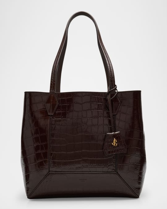 Jimmy Choo Diamond Medium Croc-Embossed Leather Hobo Bag | Neiman