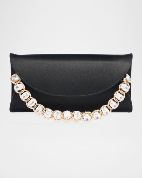Taylor Crystal Satin Clutch Bag
