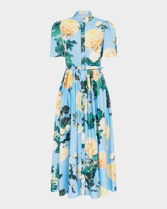 the line dresses Floral Fil Coupe Sleeveless A Line Dress – Lela Rose main image 0