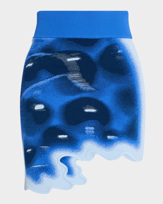 PH5 Salem Wavy Asymmetric Mini Skirt | Neiman Marcus