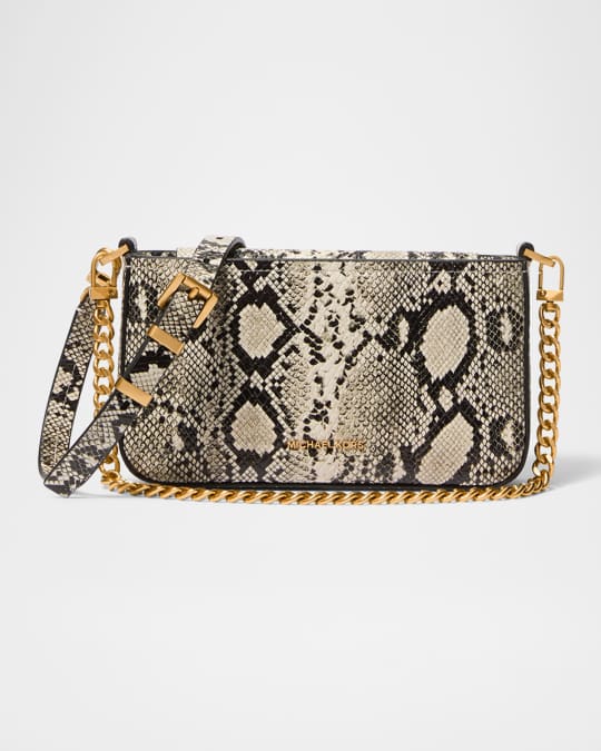 MICHAEL Michael Kors Bryant Small Convertible Snake-Print