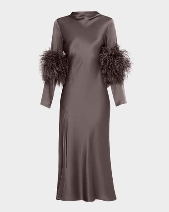knee length dresses for ladies Lane Midi Dress Midnight Plum / Xs