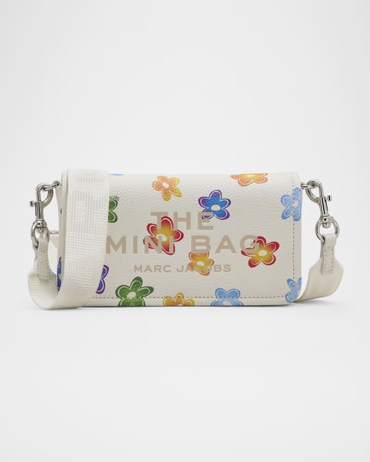 Marc Jacobs Wild Daisy-Print Leather Crossbody Bag | Neiman Marcus