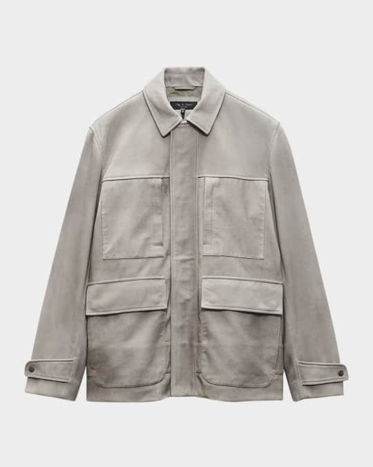Rag Bone Men's Pace Suede Chore Jacket Neiman Marcus