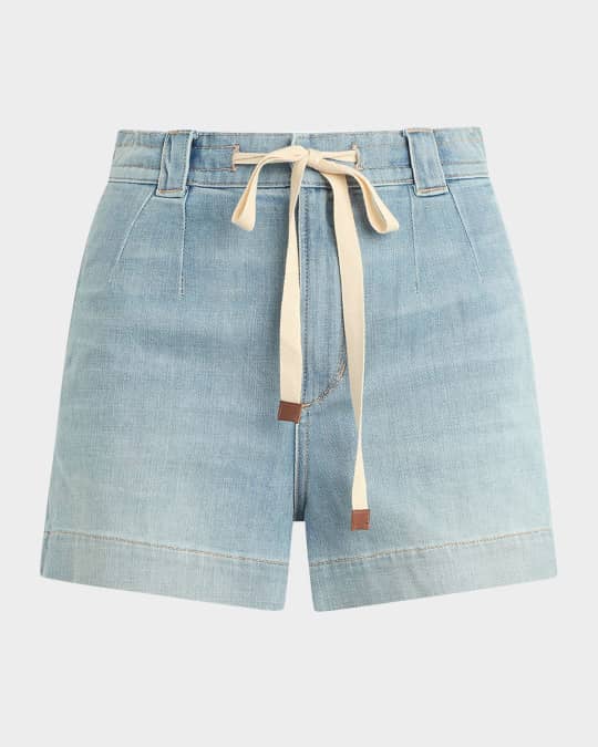 The Addison Denim Drawstring Shorts