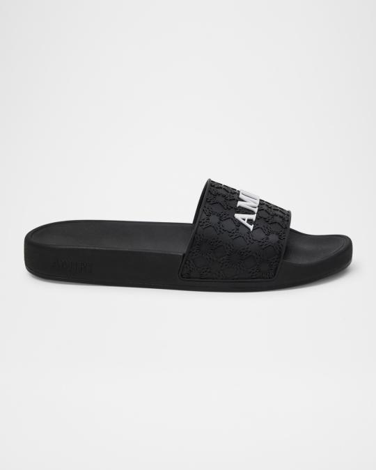 Amiri MA Quad Pool Slide Sandals | Neiman Marcus