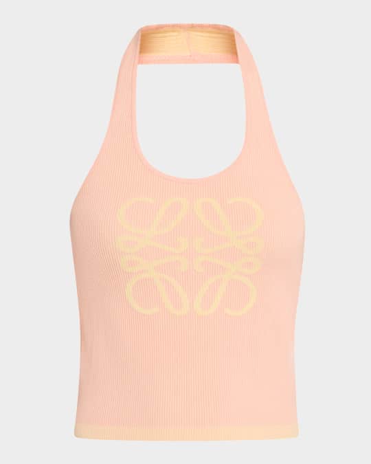 Loewe Anagram Rib Halter Top | Neiman Marcus