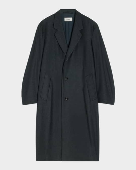 LEMAIRE Men's Chesterfield Soft Overcoat | Neiman Marcus