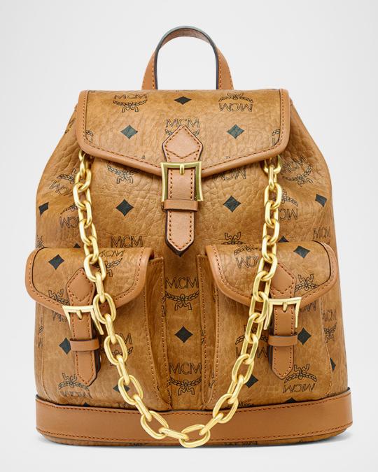 MCM Aren Mini Visetos Backpack | Neiman Marcus display picture 3